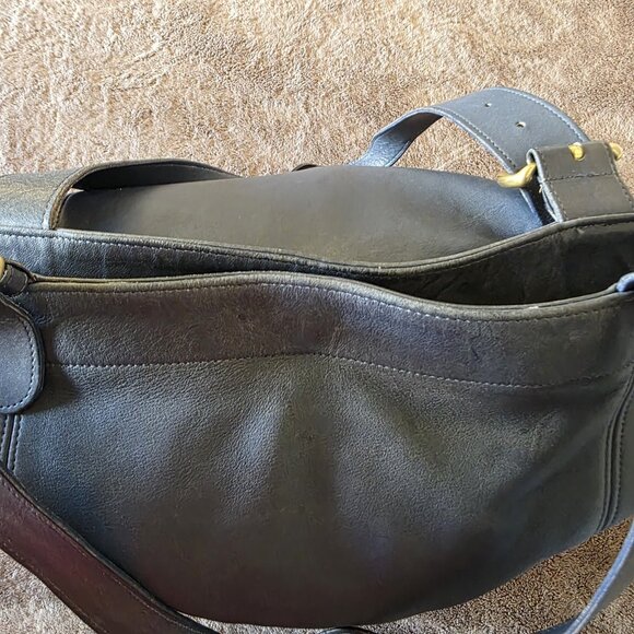 Coach 4082 Soho Duffle Tote Navy Leather Shoulder Bag Vintage USA Authenticated - Picture 14 of 16